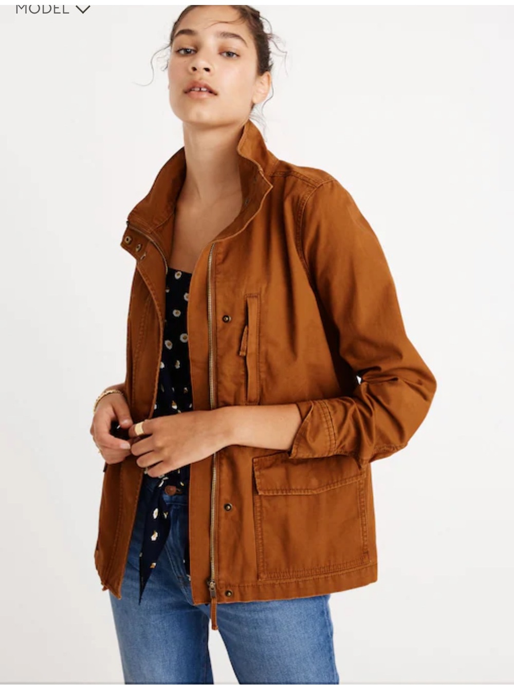 Madewell Passage Jacket in Burnt Sienna